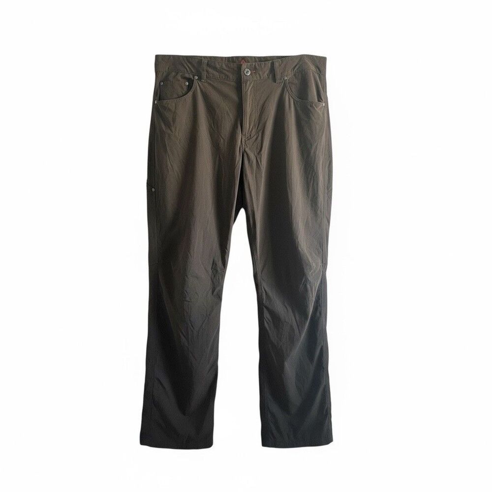 LL Bean Water-Resistant Cresta Hiking Pants Natural Fit Dark Cinder Men 36x34